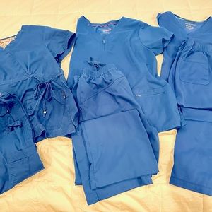 Galaxy Blue Scrubs XL Lg